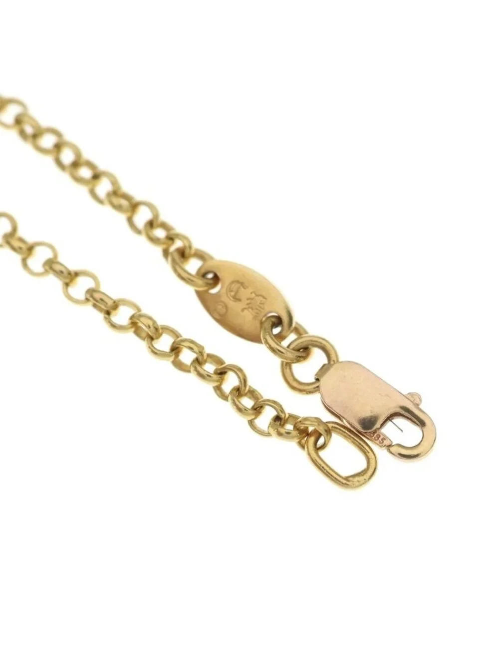 Chrome Hearts Roll Chain Necklace Gold